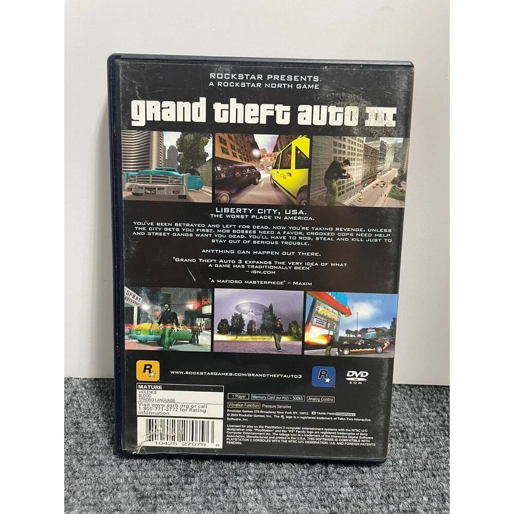 Grand Theft Auto III Greatest Hits (PlayStation, 2003)
